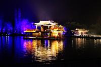 Hangzhou West Lake at night 