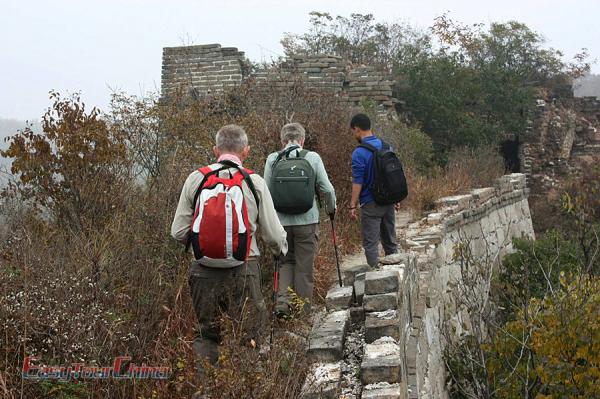 China travel map - Beijing Great Wall Hiking Tour
