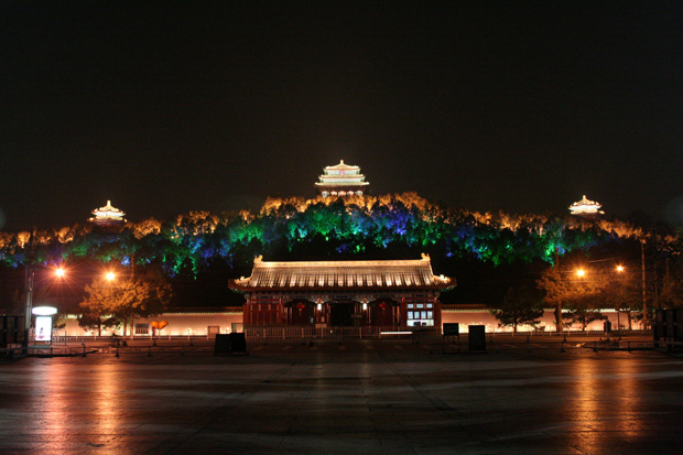 beijng jingshan park night