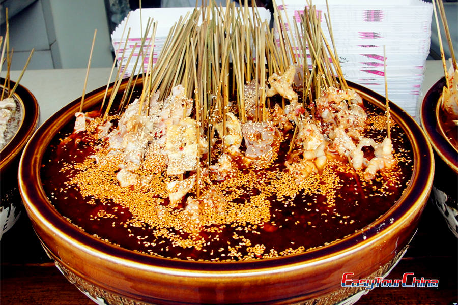 local snacks at Jinli Old Street