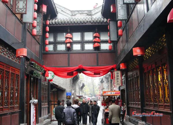 Chengdu city walk to JInli Old Street