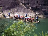Bamboo rafting at Nine-bend River of Wuyi Mountain