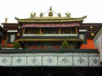 golden ornaments on top of roof