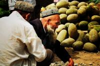People Selling Hami Melon