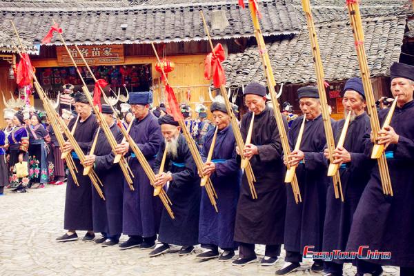 miao people and lusheng festival