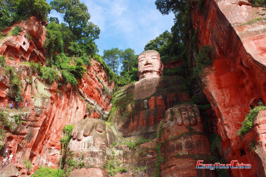 stone-carved Buddha at Leshan