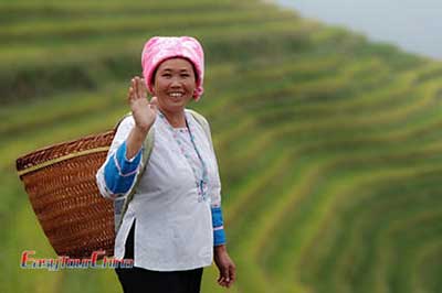 Longji Rice Terraces Ethinc Woman