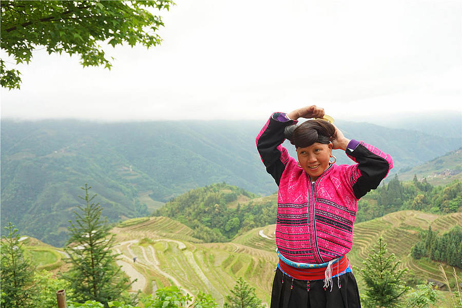 Yao lady at Longji Rice Terraces