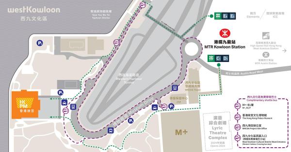 Road Map of Hong Kong Palace Museum