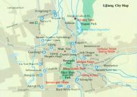 Detailed Tourist Map of Lijiang City