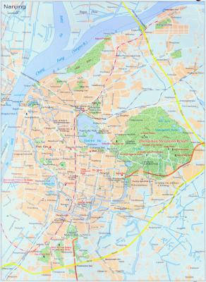 Comprehensive Map of Nanjing