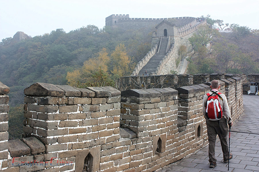 Mutianyu Great Wall with Flowers