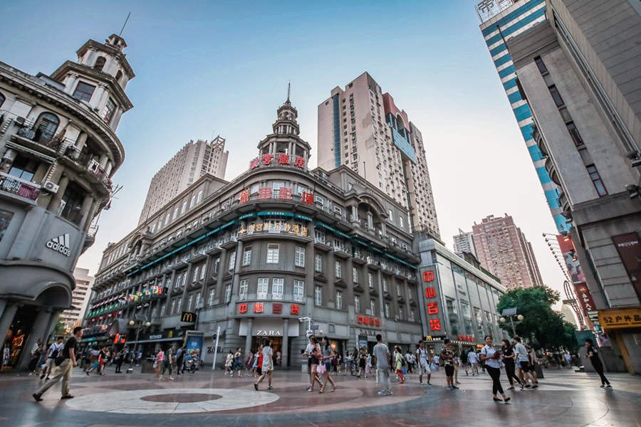 western buildings at Jianghan Road