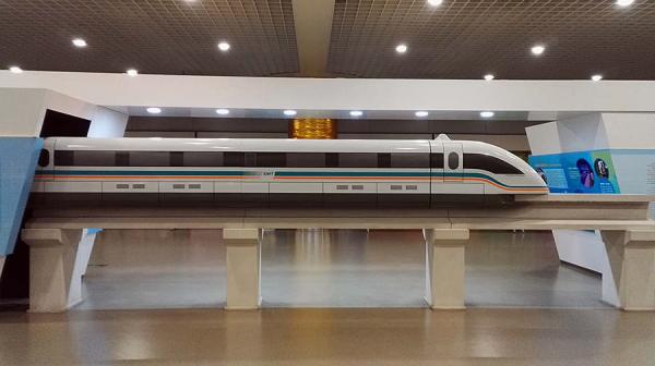 Take a maglev train in Shanghai China