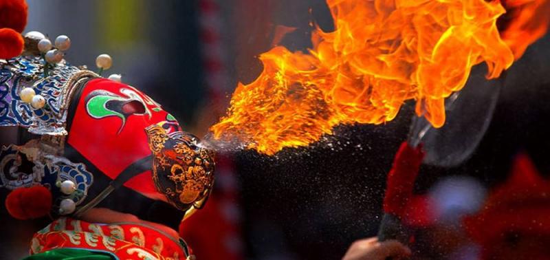 Chinese opera mask tricks