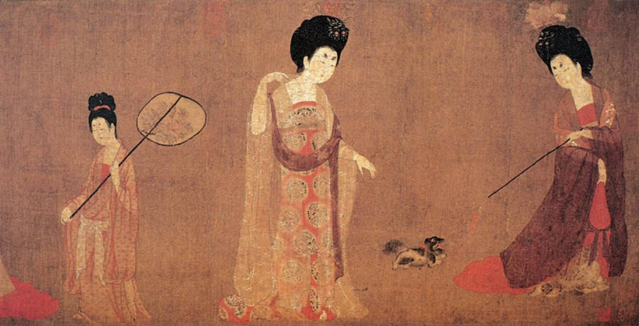 Tang Dynasty maid painting