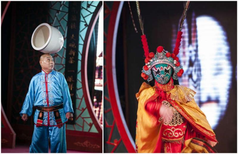 Beijing Opera at Chinese tea house