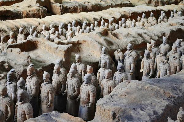 The Terracotta Army of Qin Dynasty