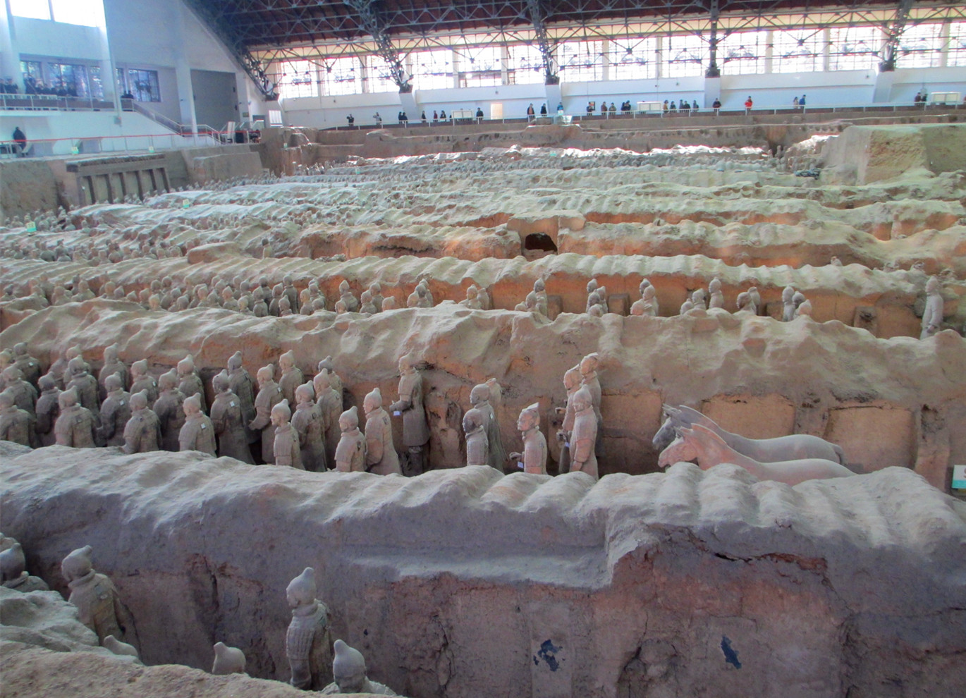 Panorama of Terra Cotta Warriors Images, Xian Terra Cotta Warriors and