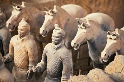 Terracotta Army at Xian Emperor Qinshihuang's Mausoleum Site Museum