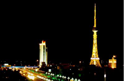 Tianjin TV & Radio Tower Night View