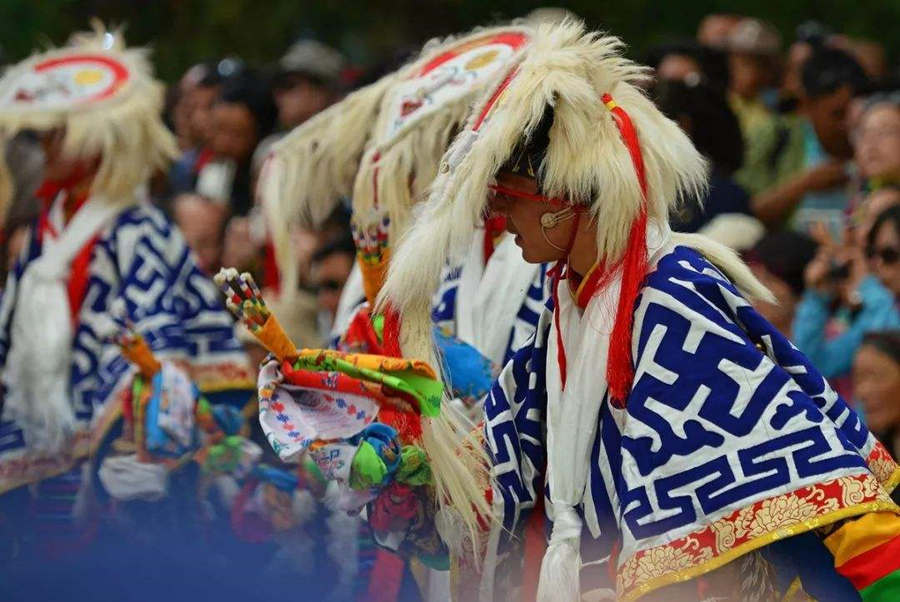 Tibetan Shoton Festival celebration