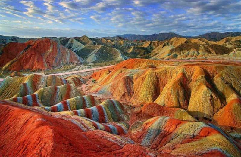 Zhangye Danxia Rainbow Mountain in China