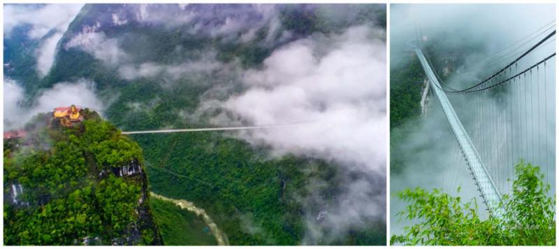 Top glass bridges skywalks in China