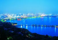 west lake at night