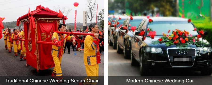 Chinese Wedding Sedan Chair and Car