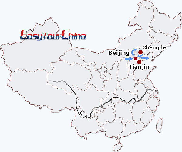 China travel map - Exploration of Beijing and Beyond
