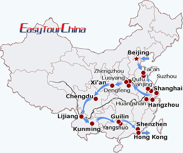 China travel map - China Ultimate Train Journey 