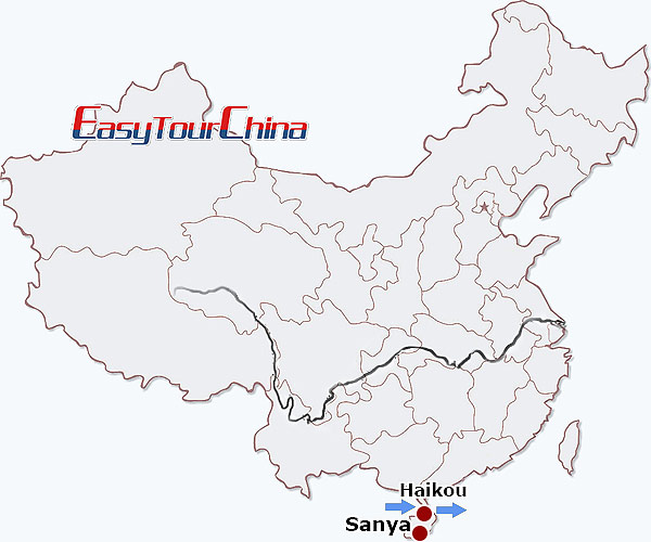 China travel map - Tropical Hainan Discovery