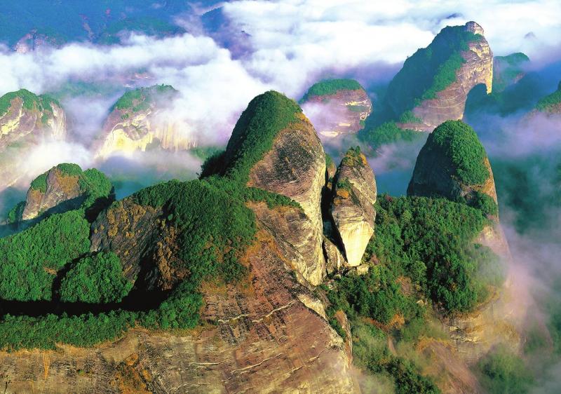 Bajiaozhai Park Danxia Landform