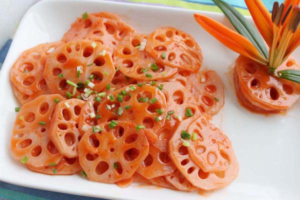 vegetarian lotus root dish of China