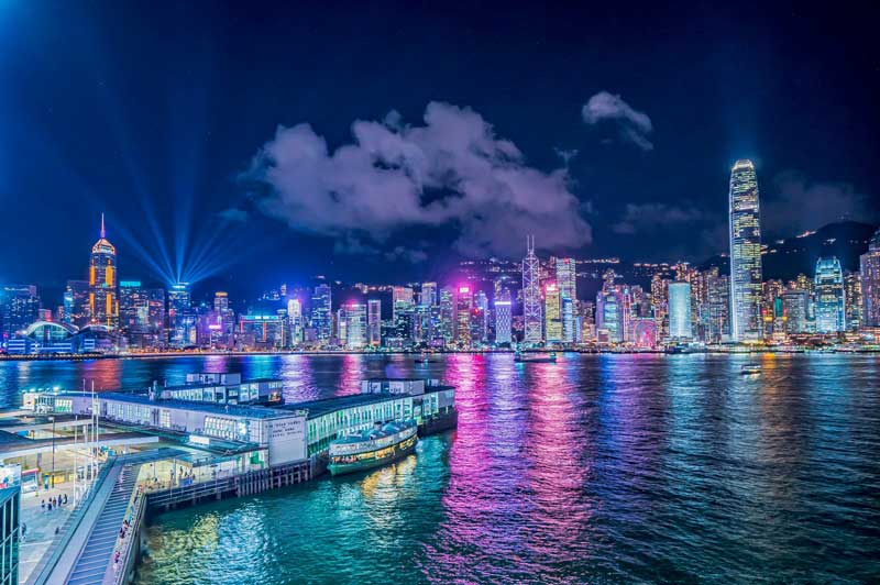 Hong Kong Victoria Harbour Night View