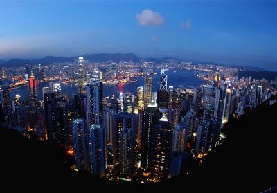Hong Kong Night Sights Photo