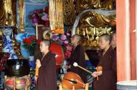 monks in the temple