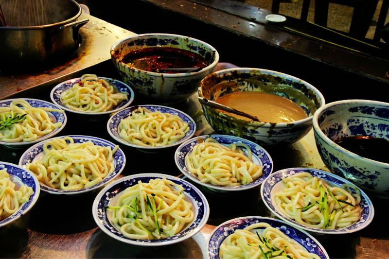Xian famous food - Cold rice noodles