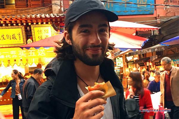 Easy Tour China client Enjoy authentic Xian Food