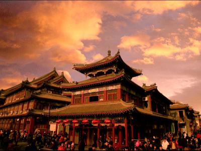 Yangliuqing Ancient Town at twilight