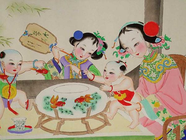 Famed Yangliuqing Painting Picture