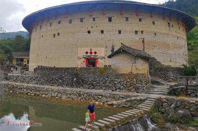 Father and Daughter Visit Yuchang Earthen Tower