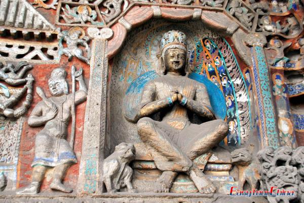 Datong Yungang Grottoes Buddhist Carving Art