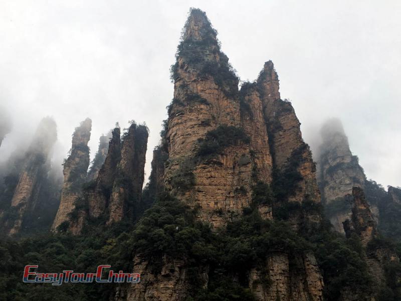 Hallelujah Mountains at Yuanjiajie Scenic Area