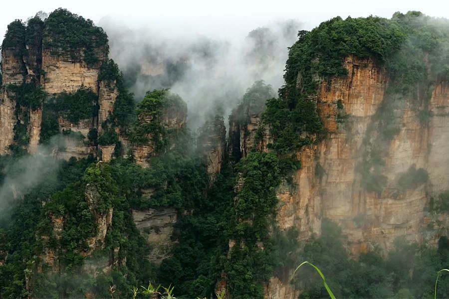 See the mighty mountains of Zhangjiajie National Forest Park