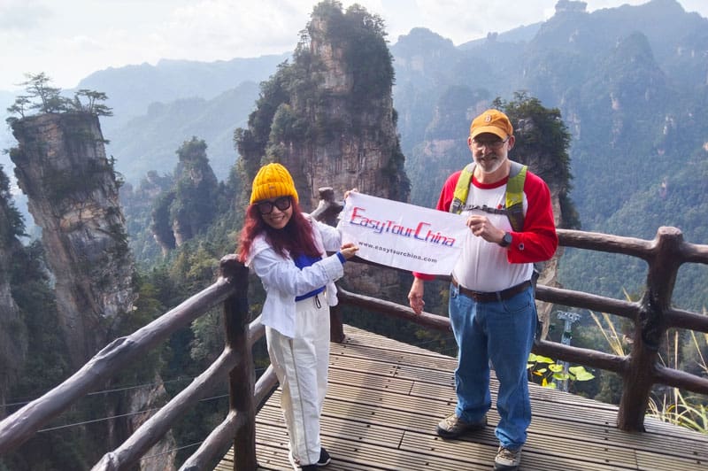 Robert and Lien Visiting Zhangjiajie National Park