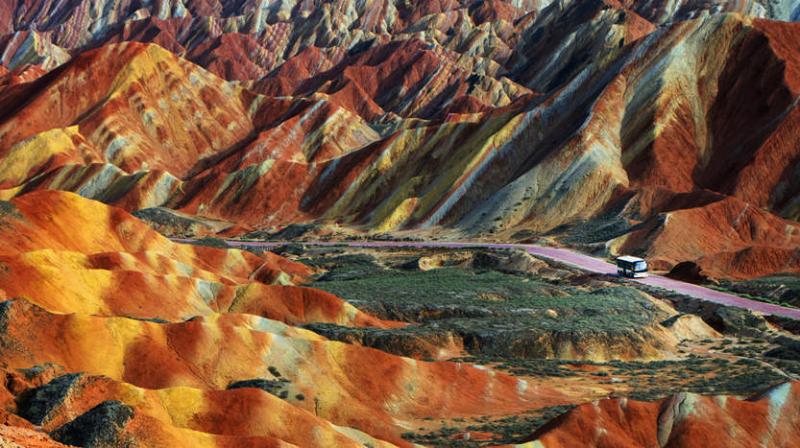 Zhangye Rainbow Mountain