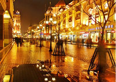 Zhongyang Pedestrian Street Glorious Night Scenery