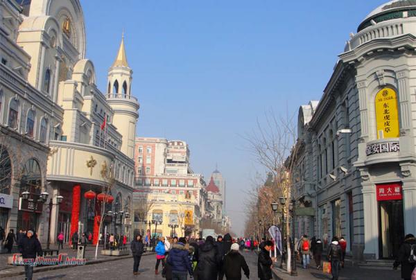 Walking Central Avenue in Harbin